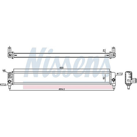 Radiator. baterie de antrenare Radiator motor Automat invertor de tensiune TOYOTA AURIS PRIUS 1.8H TOYOTA AURIS I (_E15_), Hatchback, 10.2006 - 09.2012 Nissens 646944