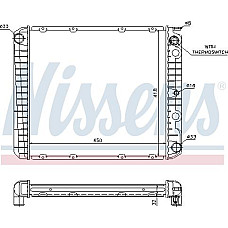 Radiator. racire motor Radiator motor se potriveste. VOLVO 240 740 760 940 940 II 2.0-2.1-2.3 VOLVO 740 (745), Kombi, 08.1984 - 12.1992 Nissens 65525A