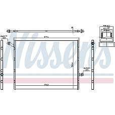 Radiator. racire motor Radiator motor lichid intercooler MERCEDES CLS C257 E A238 E C238 E W213 E ALL-TERRAIN S21 MERCEDES-BENZ VITO Mixto (Double Cabin) (W447), Furgon/Estate, 10.2014 - Nissens 606497