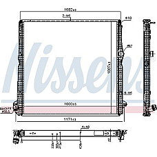 Radiator. racire motor Radiator motor inalt EURO 6 se potriveste. SCANIA LPGRS DC07.108-OC13.101 09.16- SCANIA L,P,G,R,S - series (N323), Semitrailer, 08.2016 - Nissens 606324