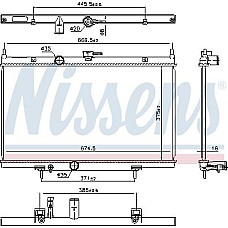 Radiator. racire motor Radiator motor se potriveste. NISSAN SENTRA VI 2.0 NISSAN SENTRA VI (B16), Sedan, 09.2006 - 12.2013 Nissens 606768