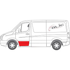 Fata usa Trusa de reparatii usi Fata Stanga strat partea inferioara inaltime 310mm MERCEDES SPRINTER 35-T B906 SP MERCEDES-BENZ SPRINTER 4,6-t (906), Van, 06.2006 - BLIC 6015-00-3548125P