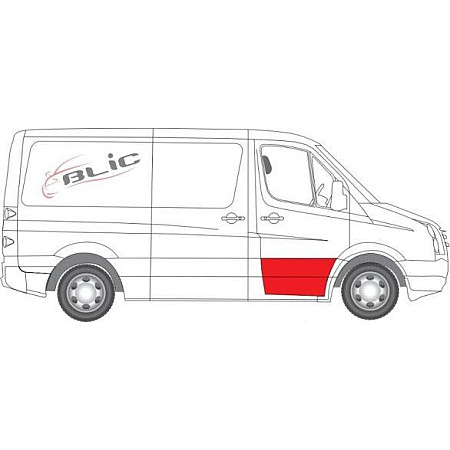 Fata usa Trusa de reparatii usi Fata Dreapta strat partea inferioara inaltime 390mm MERCEDES SPRINTER 35-T B906 S MERCEDES-BENZ SPRINTER 3,5-t (906), Cadru de sprijin, 06.2006 - BLIC 6015-00-3548122P