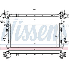 Radiator. racire motor Radiator motor se potriveste. FIAT DUCATO 2.0D-2.3D FIAT DUCATO (250_, 290_), Cadru de sprijin, 07.2006 - Nissens 63567