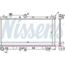 Radiator. racire motor Radiator motor se potriveste. SUBARU FORESTER IMPREZA LEGACY IV OUTBACK XV 1.5-2.5 SUBARU IMPREZA (GP_), Hatchback, 10.2011 - Nissens 67723