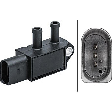 Senzor. presiune gaze evacuare Senzor presiune a fumului de evacuare numar pini. 3 AUDI A1 A3 SEAT IBIZA IV IBIZA SEAT LEON SC (5F5), Compartiment, 01.2013 - HELLA 6PP 009 409-621