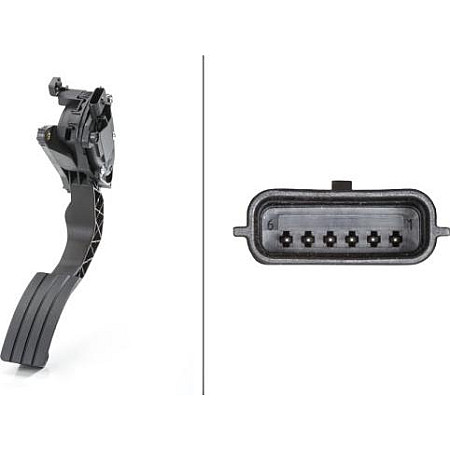 Senzor, pedala acceleratie DACIA DUSTER (HS_), Crossover, 04.2010 - 01.2018 HELLA 6PV 009 978-721