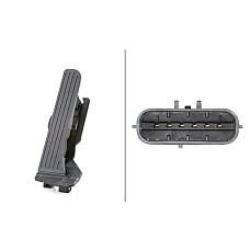 Senzor. pedala acceleratie Senzor de pozitie accelerator AUDI A3 TT SEAT LEON LEON SC SKODA OCTAVIA I OCTAVIA II VW SCIROCCO III (137, 138), Compartiment, 05.2008 - 11.2017 HELLA 6PV 011 040-701