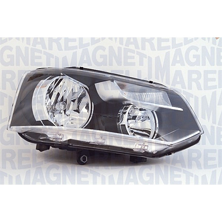 Far Lampa frontala Stanga halogen H7/PY21W/W5W electric cu motor bec VW MULTIVAN T5 TRANSPORTER T5 04.03- MAGNETI MARELLI 710301253203