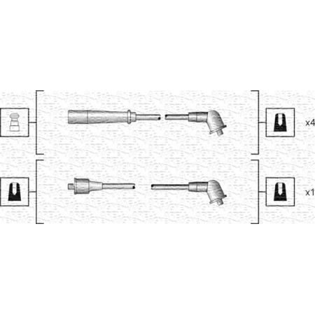Set cablaj aprinder APRINDERE CABLES KIT MAGNETI MARELLI 941318111185