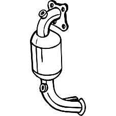 Catalizator EURO 5 DS DS 3 CITROEN C-ELYSEE C1 II C3 AIRCROSS II C3 II C3 III C4 CACTU PEUGEOT 108, Hatchback, 05.2014 - Bosal 090-171