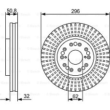 Disc frana FERRARI F355, Spider, 05.1994 - 12.2000 BOSCH 0 986 479 485