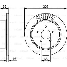 Disc frana Spate Dreapta-Stanga se potriveste. INFINITI FX M Q50 Q60 Q70 NISSAN MURANO I MURANO II QUEST 2.0-4.5 04.92- NISSAN SKYLINE (_V37), Sedan, 02.2014 - BOSCH 0 986 479 606