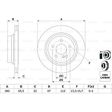 Disc frana MERCEDES-BENZ E-CLASS (W211), Sedan, 03.2002 - 03.2009 BOSCH 0 986 479 042