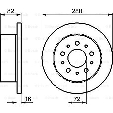 Disc frana CITROEN JUMPER (244), Cadru de sprijin, 02.2002 - BOSCH 0 986 479 B63