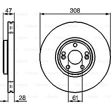 Disc frana RENAULT VEL SATIS (BJ0_), Dubita, 06.2002 - BOSCH 0 986 479 199