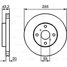 Disc frana BMW X1 - I (E84), Turism, 03.2009 - 06.2015 BOSCH 0 986 479 B60