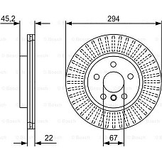 Disc frana BMW 1 (5 door) I (E87), Hatchback, 02.2003 - 01.2013 BOSCH 0 986 479 C91
