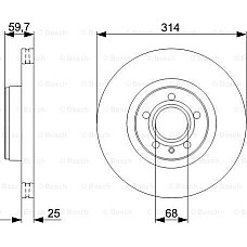 Disc frana AUDI A6 II (4B2, C5), Sedan, 01.1997 - 08.2005 BOSCH 0 986 479 C70