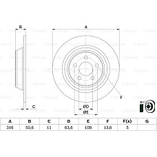 Disc frana BOSCH 0 986 479 E82