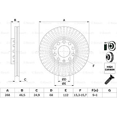 Disc frana AUDI A4 Avant IV (8K5, B8), Turism, 11.2007 - 12.2015 BOSCH 0 986 478 546