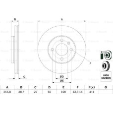 Disc frana SEAT TOLEDO I (1L), Hatchback, 01.1991 - 10.1999 BOSCH 0 986 478 308