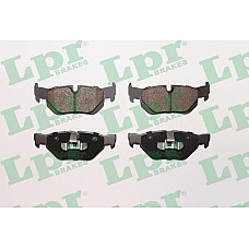 Set placute frana.frana disc Set placute frana Spate BMW 1 E81 1 E82 1 E87 1 E88 3 E90 3 E91 3 E92 3 E93 X1 E84 1 BMW 1 (E82), Compartiment, 10.2006 - 10.2013 LPR 05P1252