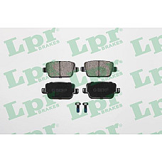 Set placute frana.frana disc Set placute frana Spate VOLVO S80 II V70 III XC70 II FORD FOCUS II GALAXY II KUGA I FORD MONDEO IV, Van, 03.2007 - 01.2015 LPR 05P1272