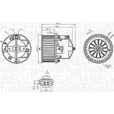 Ventilator. habitaclu Suflanta de aer VOLVO S60 II V60 I V60 II LAND ROVER RANGE ROVER EVOQUE 2.0-2.4DH 09.13- VOLVO XC60 (156), 05.2008 - Magneti Marelli 069412360010