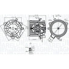 Ventilator. habitaclu Suflanta de aer FIAT BRAVO II STILO 1.2-2.4 10.01-12.14 FIAT BRAVO II (198_), Hatchback, 11.2006 - Magneti Marelli 069412381010