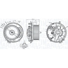 Ventilator. habitaclu Suflanta de aer AUDI A3 Q3 SEAT ATECA LEON LEON SC LEON ST SKODA KAROQ OCTAVIA III SUPERB I VW PASSAT VIII (3G2, CB2), Sedan, 08.2014 - Magneti Marelli 069412245010