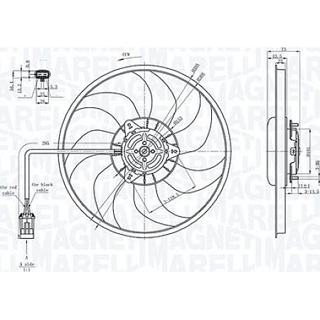 Ventilator. radiator Ventilator radiator cu carcasa OPEL COMBO TOUR COMBO-MINIVAN CORSA C TIGRA 1.0-1.8 09.00- OPEL COMBO Tour (COMBO-C), Dubita, 10.2001 - 12.2011 Magneti Marelli 069422711010