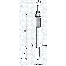 Bujie incandescenta. incalzire auxiliara Glow plug HYUNDAI ACCENT III ELANTRA IV ELANTRA V GETZ I10 I I20 I I20 II I30 IX2 HYUNDAI ACCENT III (MC), Hatchback, 11.2005 - 12.2010 Magneti Marelli 062900074304
