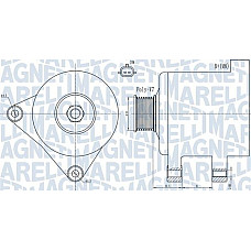 Alternator 14V 150A RENAULT GRAND SCENIC II GRAND SCENIC III LAGUNA II MEGANE MEGANE II MEGANE III SCENIC II SCEN RENAULT SCENIC II (JM0/1_), Dubita, 06.2003 - 07.2010 Magneti Marelli 063731918010
