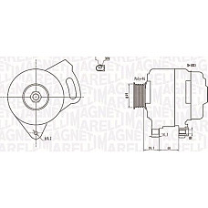 Alternator 12V 90A se potriveste. VW TRANSPORTER T4 1.9D-2.0 07.90-04.03 VW TRANSPORTER IV (70A, 70H, 7DA, 7DH), Van, 07.1990 - 04.2003 Magneti Marelli 063731750010