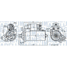 Electromotor 12V 18kW MERCEDES V 638-2 AUDI A3 FORD GALAXY I SEAT ALHAMBRA CORDOBA CORDOBA VARIO IBIZA II IN VW VENTO (1H2), Sedan, 11.1991 - 09.1998 Magneti Marelli 063720789010