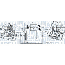 Electromotor 12V 14kW MERCEDES CITAN MPV CITAN MIXTO DOUBLE CABIN CITAN-MINIVAN W415 DACIA DOKKER DOKKER EXP MERCEDES-BENZ CITAN Mixto (Double Cabin) (415), Furgon/Estate, 11.2012 - Magneti Marelli 063721332010