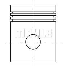 Piston 795 050 OPEL ASTRA G ASTRA G CLASSIC ASTRA G-KOMBI COMBO TOUR COMBO-MINIVAN CORSA C MERIVA A VECTRA B VECT OPEL ASTRA G CLASSIC (T98), Sedan, 03.2004 - 07.2009 MAHLE 012 12 03