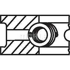 Set segmenti piston 7651 STD 12 15 2 EN piston AUDI A2 SEAT AROSA CORDOBA CORDOBA VARIO IBIZA II IBIZA I VW POLO (9N_), Hatchback, 10.2001 - 10.2014 MAHLE 030 61 N0