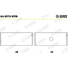 Cuzineti biela Set portant biela STD se potriveste. MERCEDES 124 T-MODEL S124 124 W124 190 W201 C T-MODEL S202 C W202 E T-MODEL MERCEDES-BENZ G-CLASS (W461), Crossover, 09.1989 - Glyco 01-3771 STD