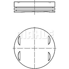 Piston 845 BMW 3 E46 5 E39 5 E60 7 E65 E66 E67 X3 E83 X5 E53 Z3 E36 Z4 E85 3.0 04.00-07.08 BMW 3 - IV (E46), Sabrioleta, 04.2000 - 12.2007 MAHLE 083 13 02