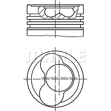 Piston 8101 STD VW LT 28-35 II LT 28-46 II TRANSPORTER IV 2.5D 09.95-07.06 VW TRANSPORTER IV (70A, 70H, 7DA, 7DH), Van, 07.1990 - 04.2003 MAHLE 030 59 00
