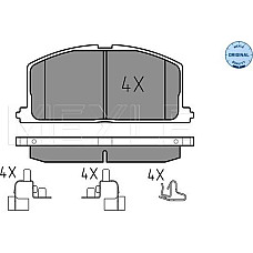 Set placute frana TOYOTA COROLLA VI (_E9_), Sedan, 05.1987 - 09.1994 Meyle 025 208 7015