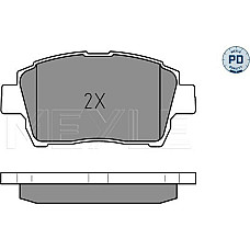 Set placute frana TOYOTA COROLLA IX (_E12_), Sedan, 08.2000 - 03.2008 Meyle 025 235 1017/PD