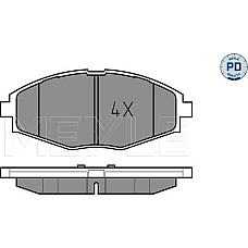 Set placute frana DAEWOO MATIZ (M100, M150), Hatchback, 09.1998 - Meyle 025 232 4117/PD