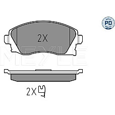 Set placute frana OPEL COMBO (COMBO-C), Box/MPV, 10.2001 - Meyle 025 232 2517/PD