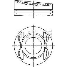 Piston 8451 AUDI A3 TT VW EOS GOLF IV GOLF V MULTIVAN T5 PHAETON TOUAREG TRANSPORTER T5 3.2 04.02-06.10 VW GOLF IV (1J1), Hatchback, 08.1997 - 12.2007 MAHLE 028 03 12