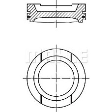 Piston 8151 050 AUDI A3 A4 B5 A4 B6 A4 B7 SEAT ALTEA ALTEA XL EXEO EXEO ST LEON TOLEDO III SKODA OCTAVIA I OCTAVI SKODA OCTAVIA I (1U5), Combi, 07.1998 - 12.2010 MAHLE 033 20 01