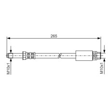 Furtun frana Furtun-conducta de frana flexibil Spate Dreapta-Stanga lungime 221mm M10x1-M10x1 se potriveste. BMW 1 E81 1 E82 1 E BMW 1 (E82), Compartiment, 10.2006 - 10.2013 BOSCH 1 987 476 359