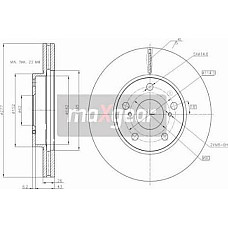 Disc frana TOYOTA COROLLA X (_E15_), Sedan, 10.2006 - Maxgear 19-3216